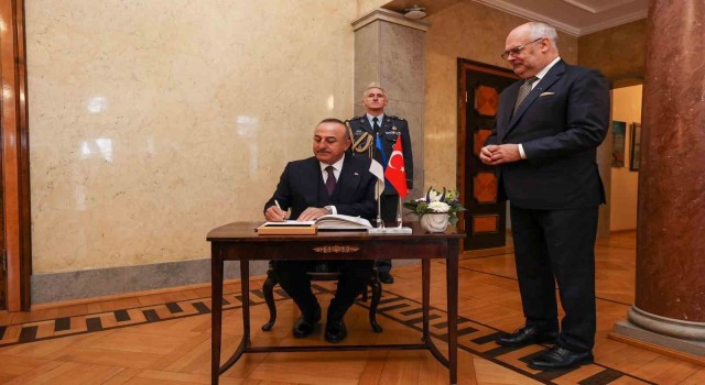 Estonya Cumhurbaşkanı Karis, Bakan Çavuşoğlunu kabul etti