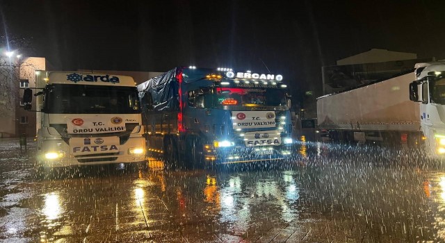 Fatsa, deprem bölgesi için tek yürek oldu