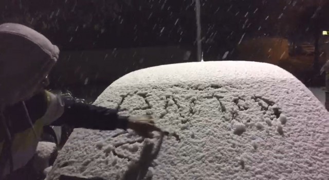 Gaziantepte kar ve yağmur sevinci