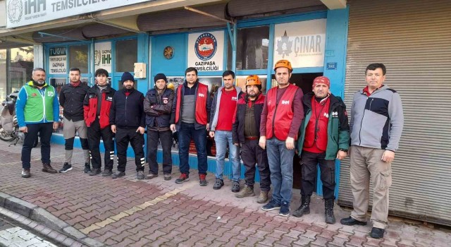 Gazipaşadan gönüllü ekip Hataya gitti