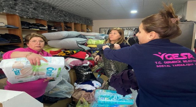 Germencikte pembe melekler depremzedelerin yaralarını sarıyor