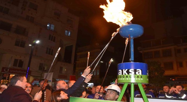 Görelede doğalgazın ilk ateş yakma töreni düzenlendi