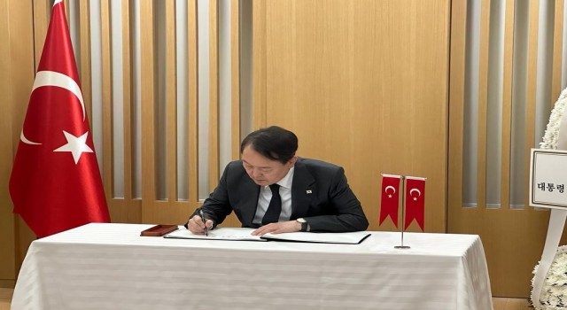 Güney Kore Devlet Başkanı Yeol, Türkiye Seul Büyükelçiliğine taziyelerini sundu