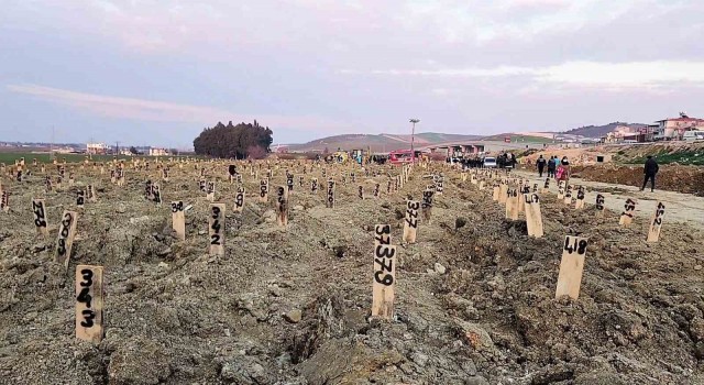 Hatayda deprem mezarlığını Denizli kurdu