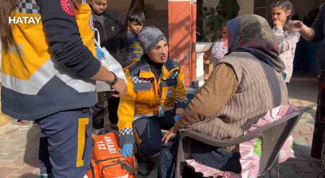 Hatayda evde sağlık hizmetleri depreme rağmen kesintisiz devam ediyor