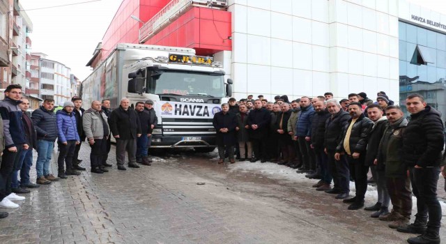 Havzadan deprem bölgesine 4 tır yardım