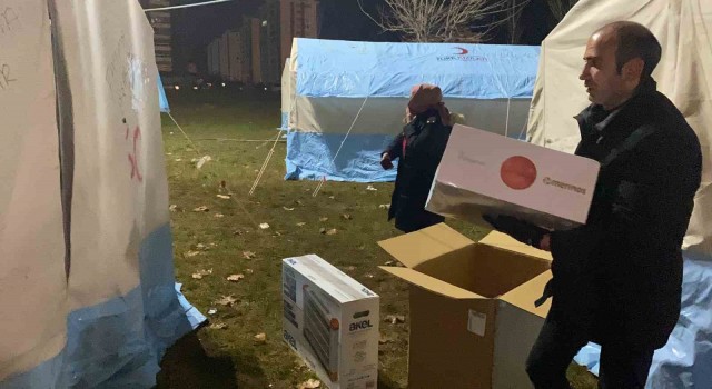 Hayırsever Aldudaktan 400 aileye ısıtıcı ve battaniye yardımı