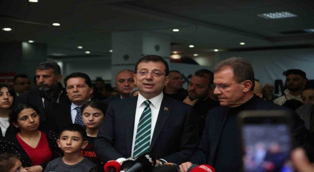 İBB Başkanı Ekrem İmamoğlu Mersinde