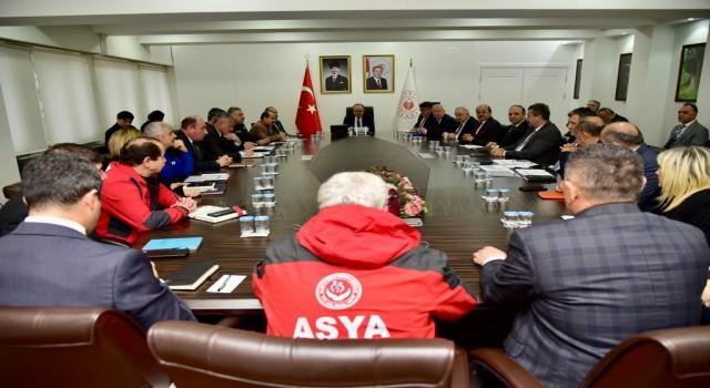 İl afet ve acil durum koordinasyon kurulu toplandı