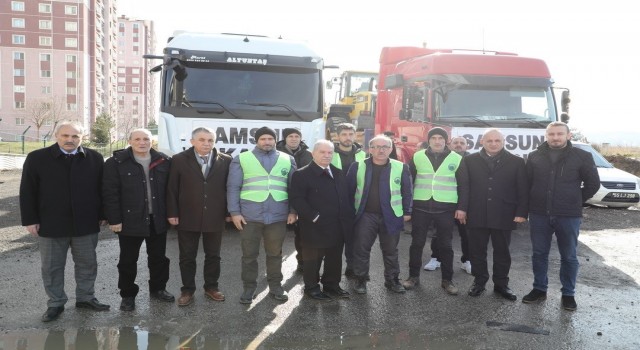 İlkadımdan deprem bölgesine 27 araçlık destek