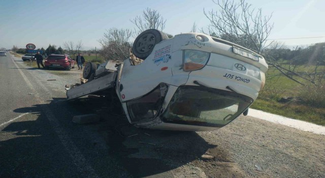 İncirliovada trafik kazası: 1 yaralı