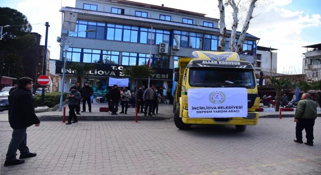 İncirliovada vatandaşlar deprem bölgesi için tek yürek oldu