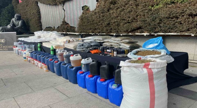 İstanbulda 1 ton 63 kilo uyuşturucu madde ele geçirildi
