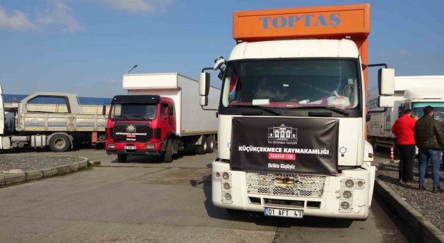 İstanbuldan 24 tır Hataya yola çıktı