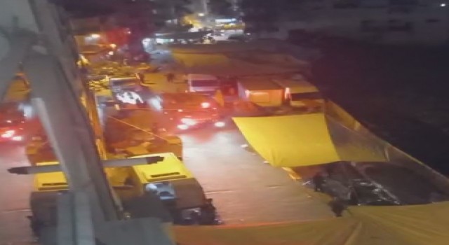 İtfaiyeye semt pazarı engeli, zor anlar kameralara böyle yansıdı