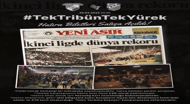 İzmir derbisinin hatıra biletleri satışa çıktı