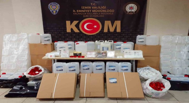 İzmirde sahte etil alkol kaçakçılarına operasyon