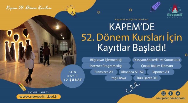 KAPEMde kurs kayıtları başladı