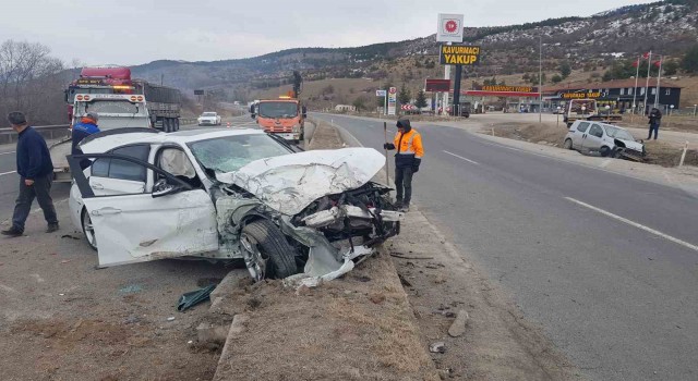Karabükte ölümlü kaza güvenlik kamerasına yansıdı