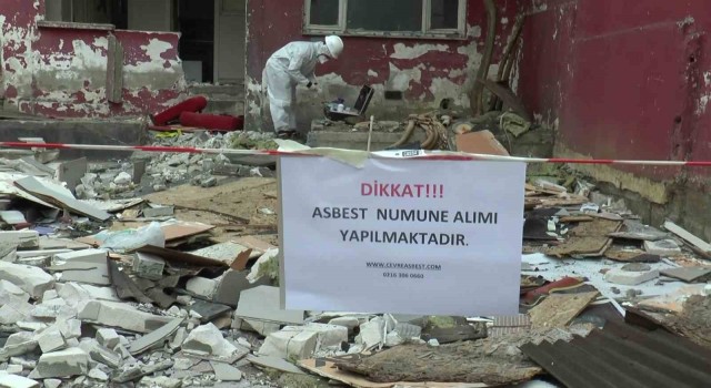 Kartalda, yıkım kararı alınan yapılarda “asbest” denetimi