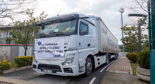 Kasımpaşadan depremzedelere yardım