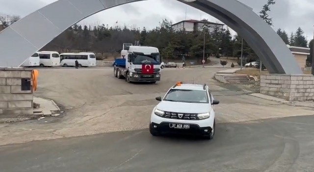 Kastamonudan deprem bölgesine büyük destek