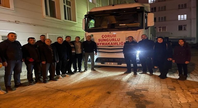 Kaymakamlık yardım TIRı afet bölgesine gönderildi