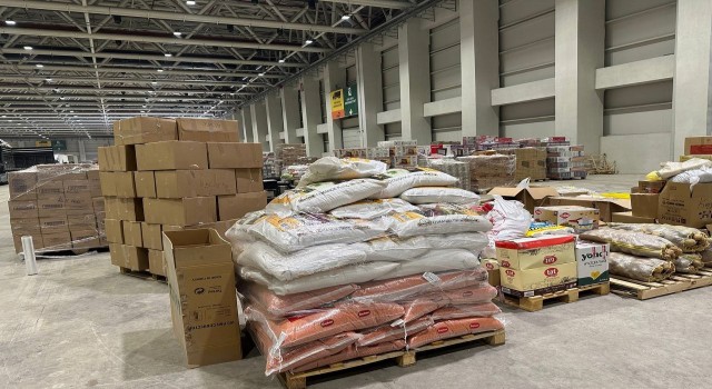 Kayseriden afet bölgesi için yardım seferberliği