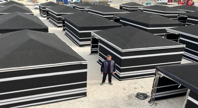 Kıl çadırlardan oluşan Çadırkentin kurulumu tamamlandı