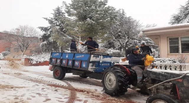 Kiliste yoğun kar yağışı