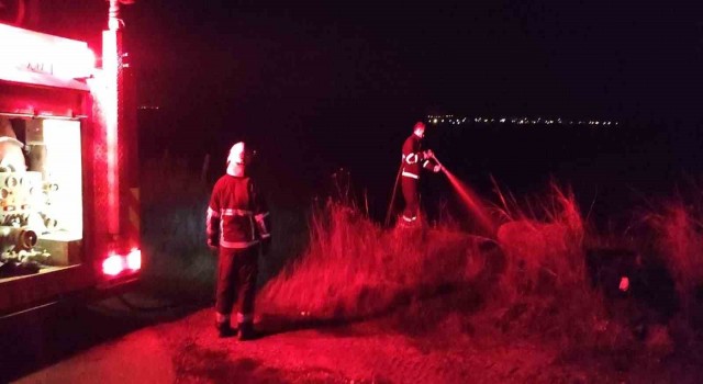 Kırklarelide otluk alanda çıkan yangın söndürüldü