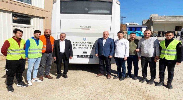 KMÜ deprem bölgesinde aşevi kurdu