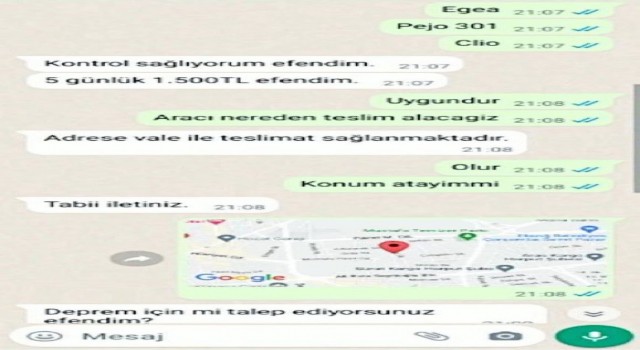 Konuştuğu kişinin depremzede olduğunu öğrenince “Hocam biz dolandırıcıyız diyerek uyardı