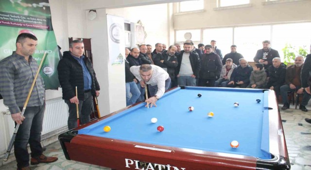 Konya Yunak Kurtuşağı Derneğinde bilardo heyecanı