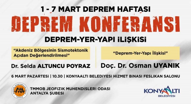 Konyaaltında ‘deprem konferansı