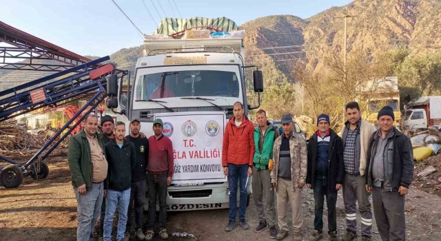 Köyceğizden deprem bölgesine odun gönderildi