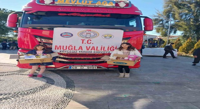 Köyceğizli Ceylin ve Filizden depremzede arkadaşları için duygu dolu hediye