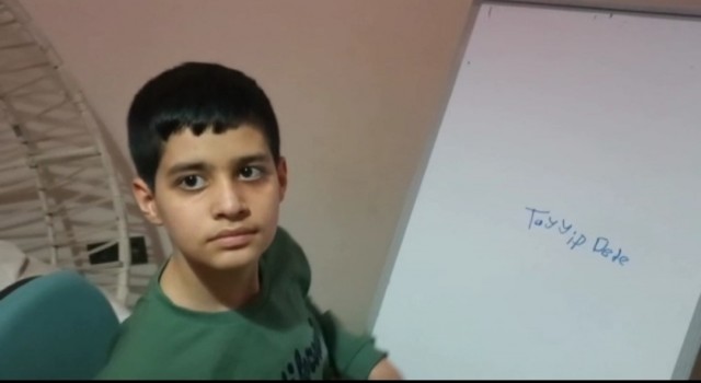 Küçük Taha, tedavisini üstlenen Cumhurbaşkanı Erdoğanın doğum gününü kutladı