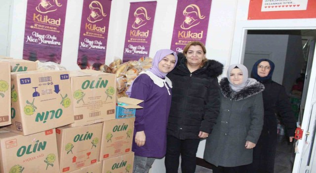 KÜKADtan 100 aileye gıda yardımı