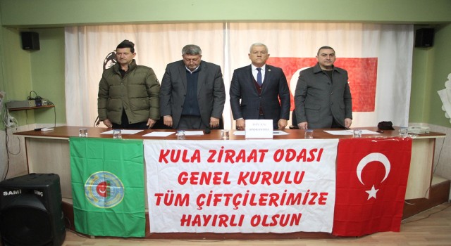 Kula Ziraat Odasında Başkan Topal güven tazeledi