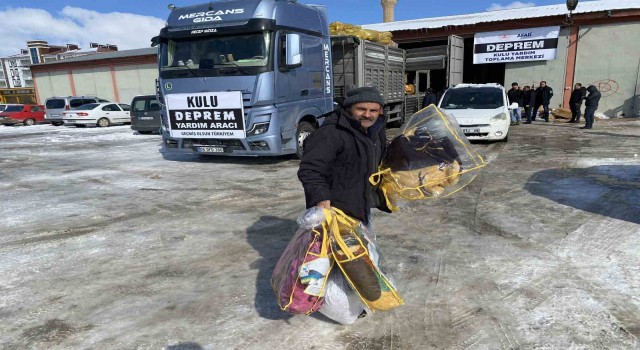 Kuludan depremzedelere yardım