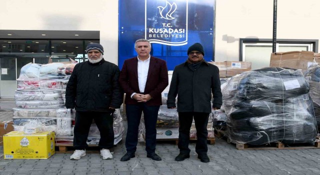 Kuşadasında yaşayan Kuveytlilerden depremzedelere yardım eli