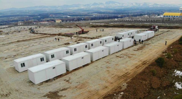 Malatyada konteyner kentler kurulmaya başlandı