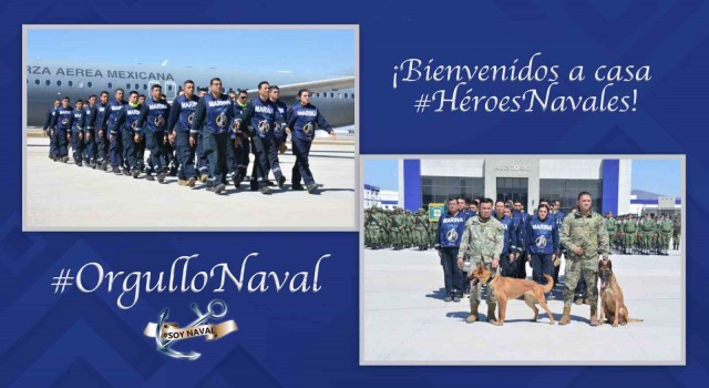 Meksikalı kurtarma ekipleri ülkelerine ulaştı