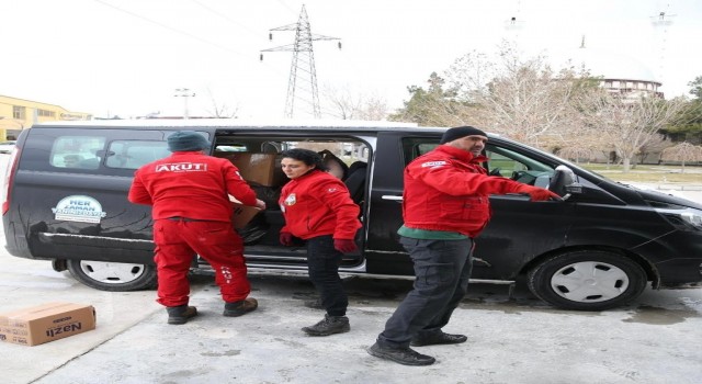 Merkezefendi Belediyesinden deprem bölgelerine destek