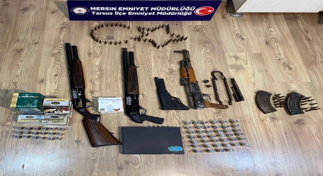 Mersinde 3 adet ruhsatsız silah ele geçirildi