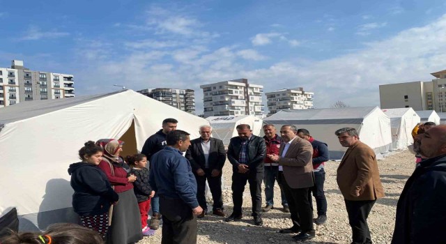 Milletvekili Arvas depremzedelerin acılarına ortak oluyor