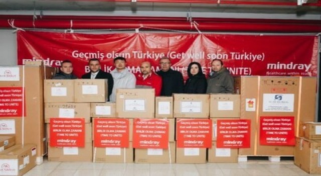 Mindray, deprem nedeniyle tıbbi ekipmanlar bağışladığını açıkladı