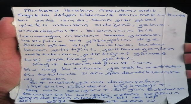 Minik İbrahimin yürekleri ısıtan mektubuna depremzede büyüklerinden duygu dolu cevap geldi