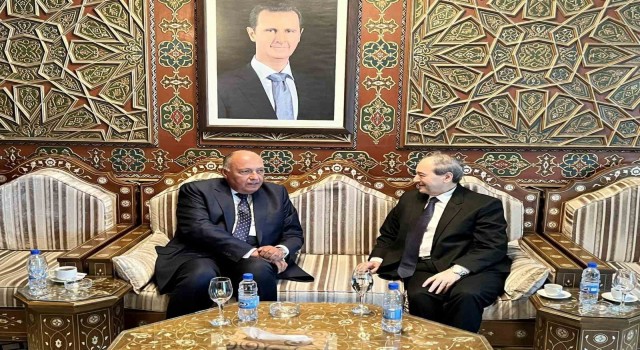 Mısır Dışişleri Bakanı Şukriden yıllar sonra Suriyeye ilk ziyaret